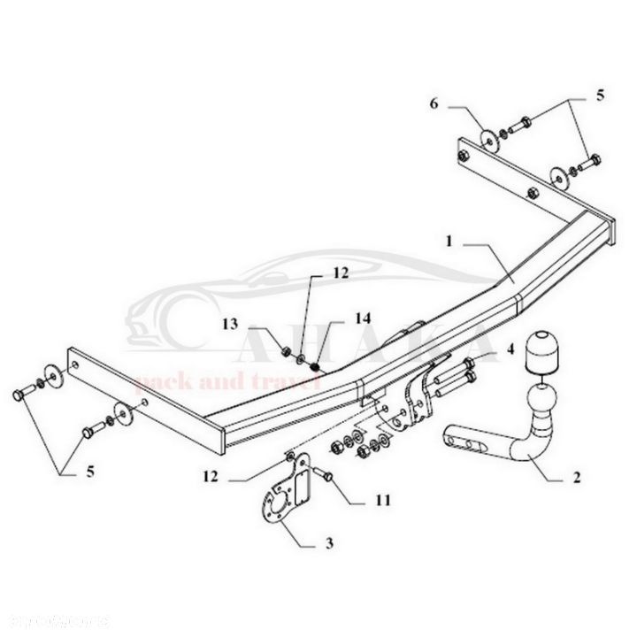 Hak Holowniczy Odkręcany Do Skoda Fabia Ii Kombi 2010-2014 - 3