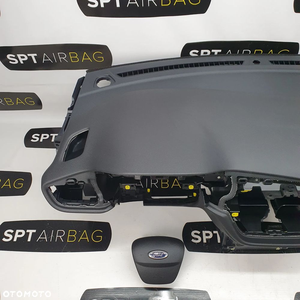 FORD FIESTA MK8 8 DESKA ROZDZIELCZA KONSOLA KOKPIT PULPIT PODUSZKI AIRBAG AIR BAG PASY KIT SET - 2