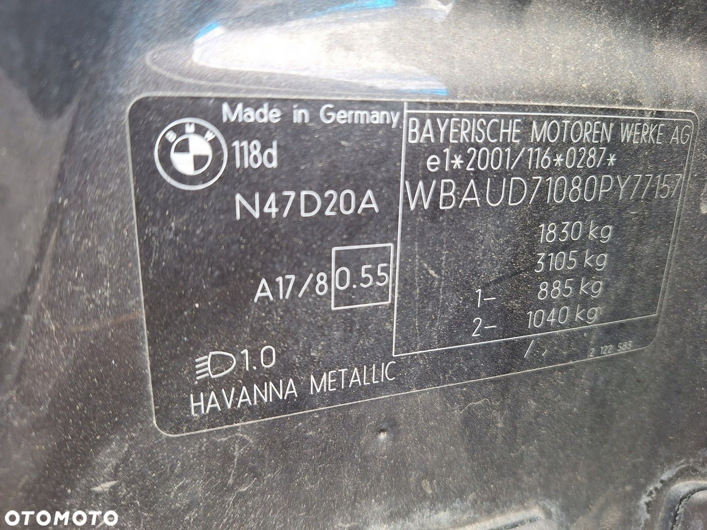 BMW 1 I E87 LCI LIFT A17 A17/8 HAVANNA METALLIC ZDERZAK PRZÓD HALOGENY - 11