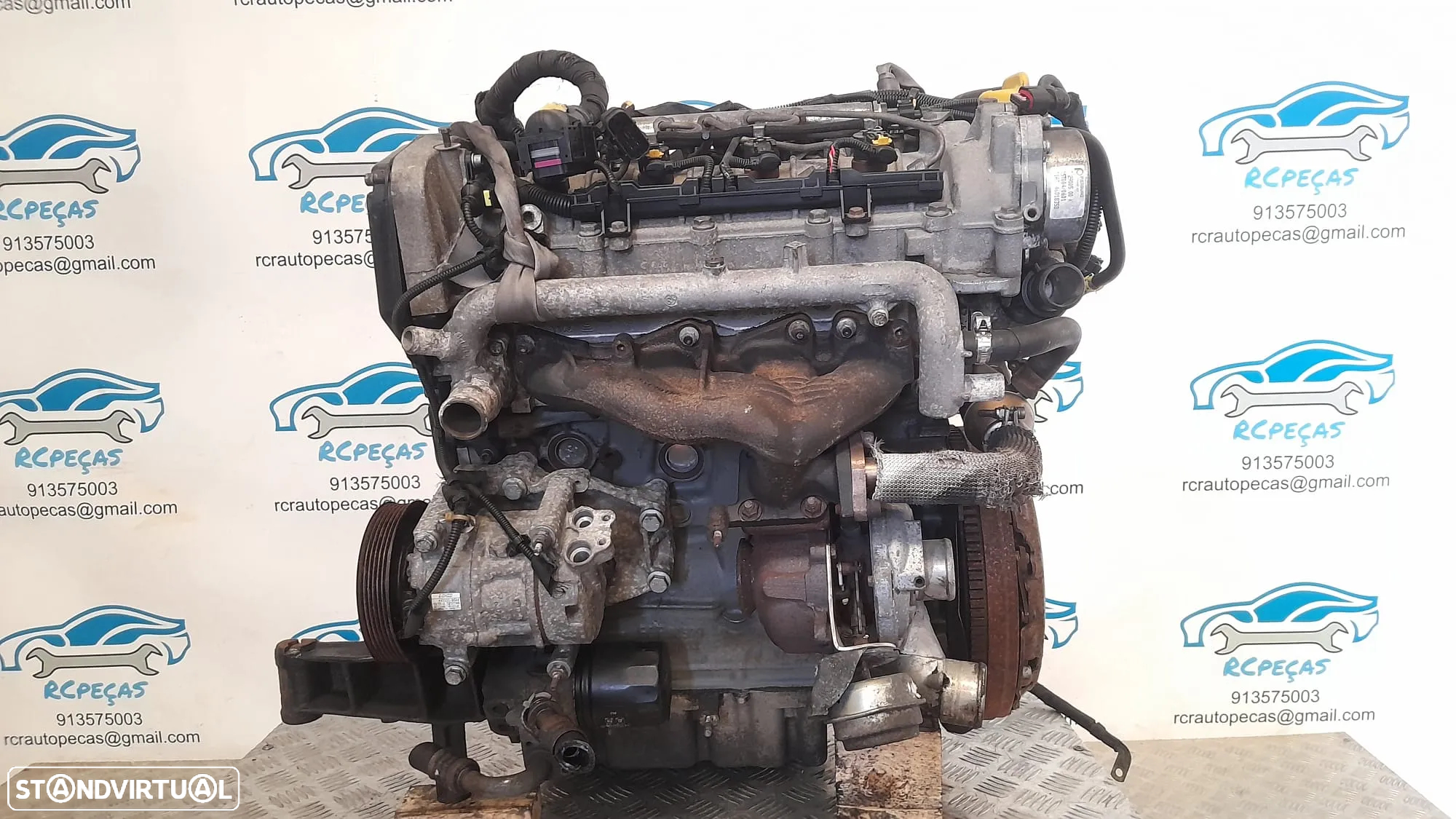 MOTOR COMPLETO 1.9 JTD 16V 150CV 937A5000 ALFA ROMEO GT 937 ALFA ROMEO 147 937 MOTOR ARRANQUE ALTERNADOR BIMASSA COMPRESSOR EMBRAIAGEM BOMBA DIRECAO TURBO INJETORES - 8