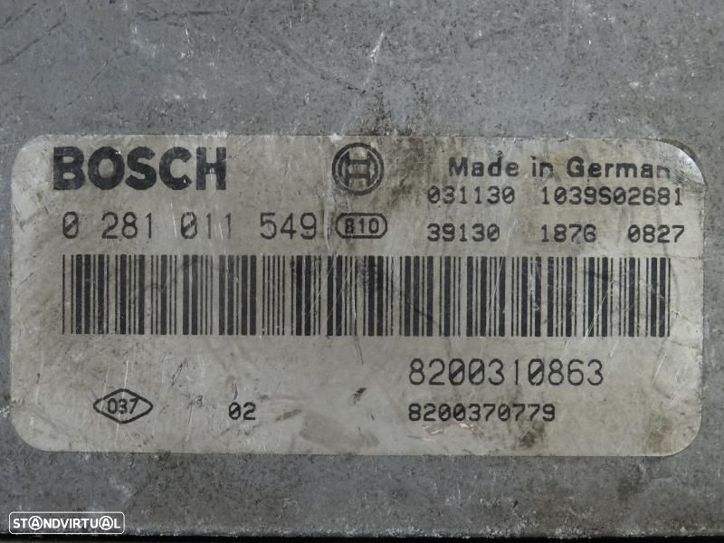 Centralina De Motor Renault Megane Ii (Bm0/1_, Cm0/1_)  0281011549 / 8 - 2