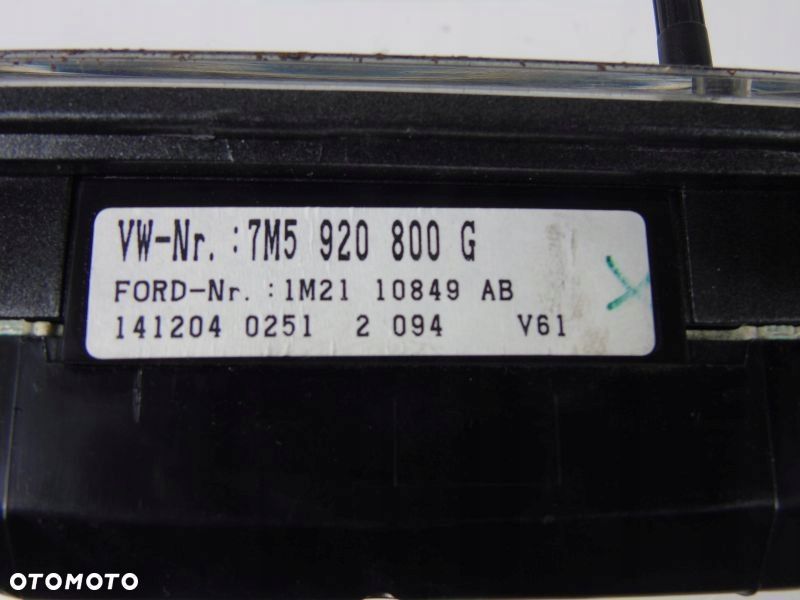 Ford Galaxy 2.3 Licznik Zegar 7M5920800G - 11