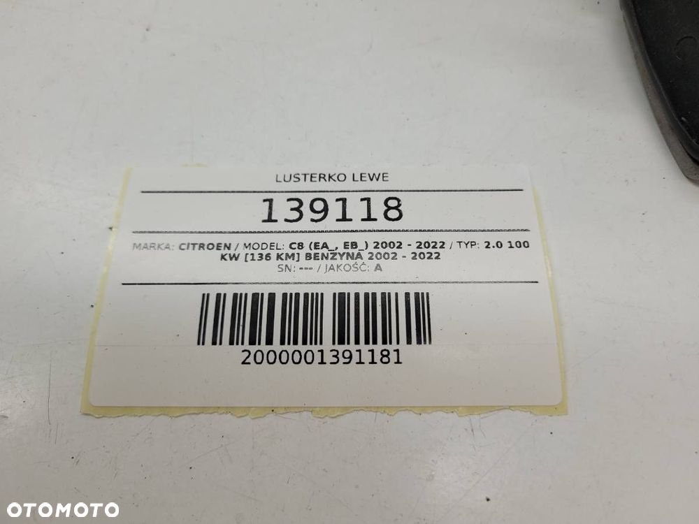LUSTERKO LEWE CITROEN C8 14 PIN 6+6+2 EUROPA - 5