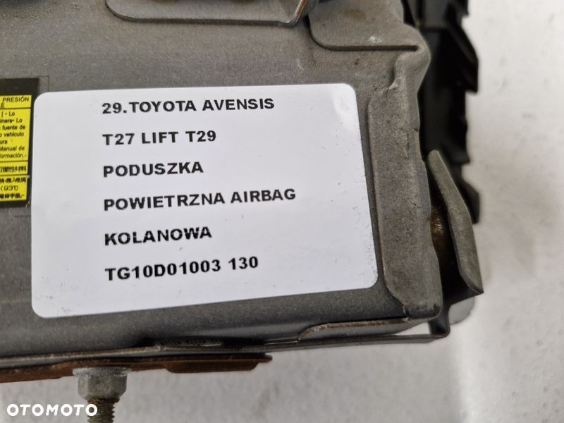 TOYOTA AVENSIS T27 LIFT T29 PODUSZKA POWIETRZNA AIRBAG KOLANOWA TG10D01003 - 6