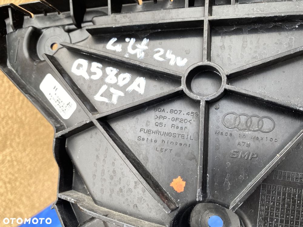 AUDI Q5 80A LIFT 80A807453 ŚLIZG ZDERZAKA TYŁ LEWY  ORYGINAŁ - 4