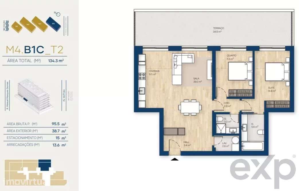 Apartamento T2 | Canidelo, V.N.Gaia - Grande imagem: 2/40