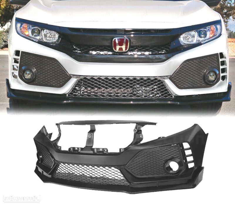PARA-CHOQUES FRONTAL HONDA CIVIC 16- LOOK TYPE-R - 1