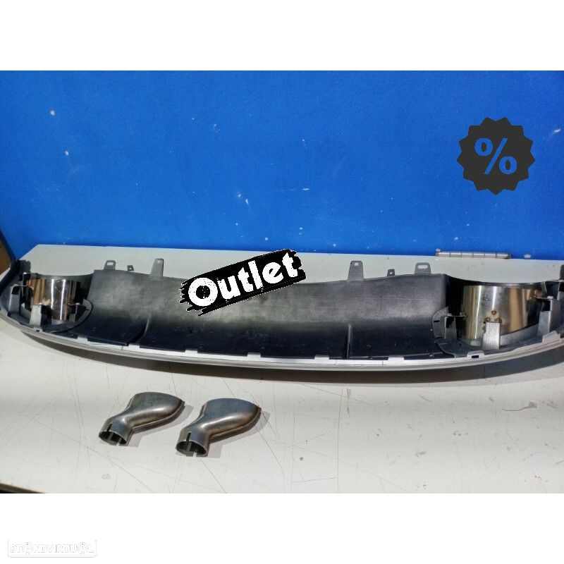 C011459C1 DIFUSOR TRASEIRO AUDI A7 15-18 LOOK RS7 PRETO BRILHANTE - 3