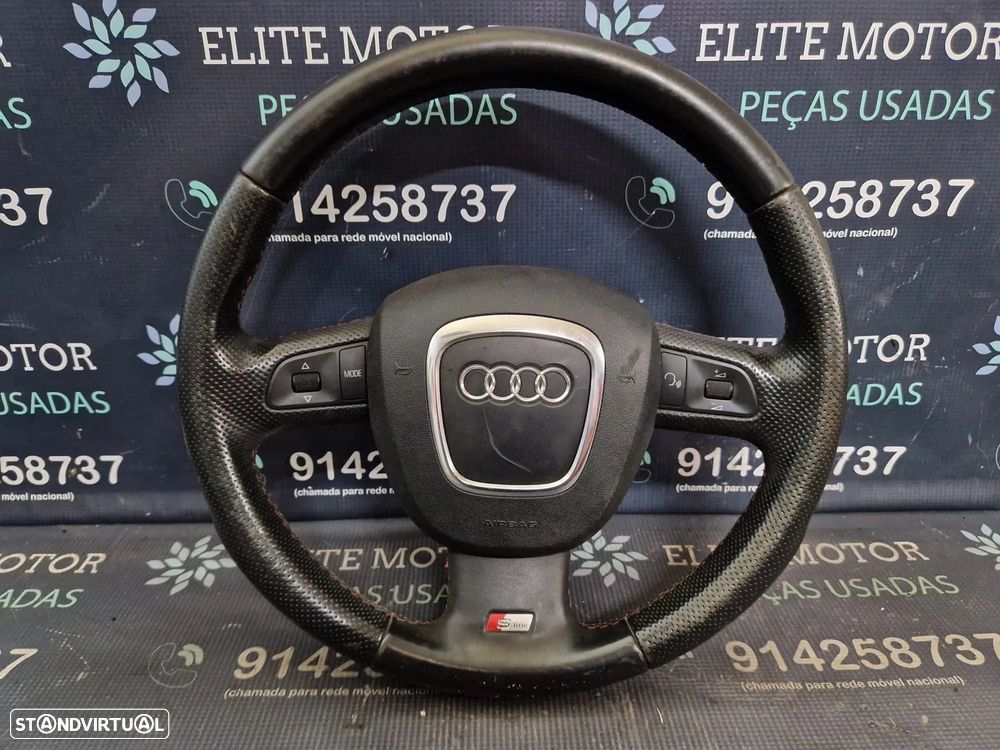 Volante usado pele com airbag AUDI A6 C6 S-LINE - 3