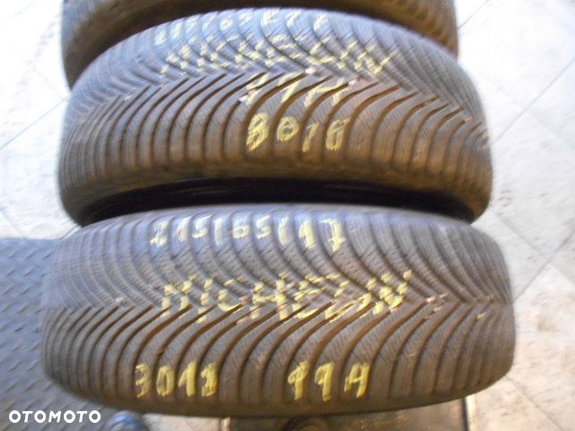 Opony 215/65r17 michelin alpin 5 6,6mm zima komplet - 2