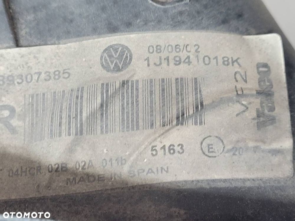 LAMPA PRZÓD LEWA PRAWA KOMPLET HALOGENY VW GOLF IV EU 1J1941015C 1J1941018K - 10