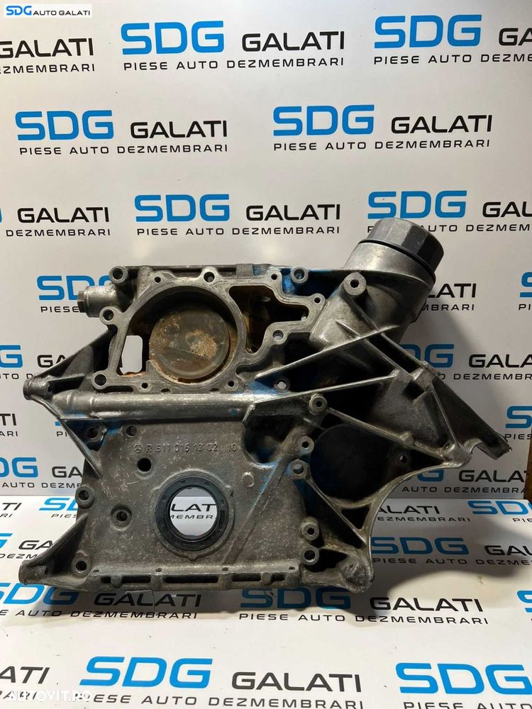 Capac Distributie Suport Filtru Ulei Flansa Semering Vibrochen Arbore Cotit Motor Mercedes Sprinter 2.2 CDI 2000 - 2006 Cod R6110151302 - 1