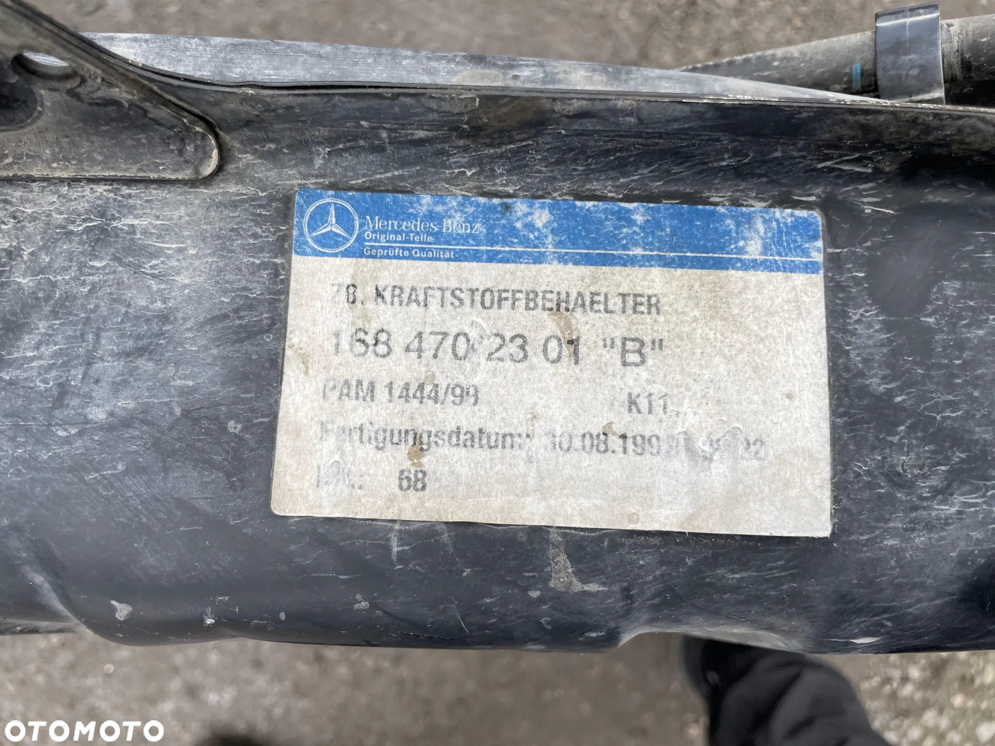 Zbiornik paliwa bak Mercedes A-Klasa W168 benzyna OE - 4