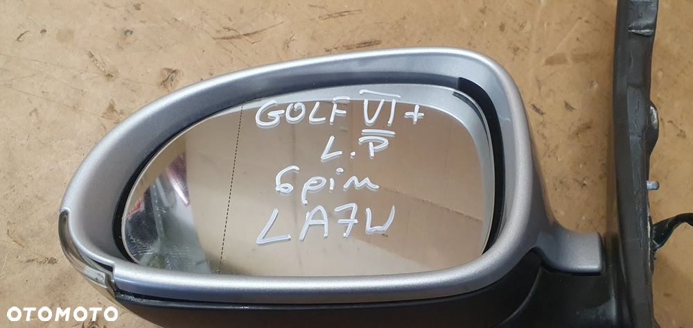 Lusterko lewe 6pin 6 pinów Europa LA7W VW Golf VI 6 Plus - 11