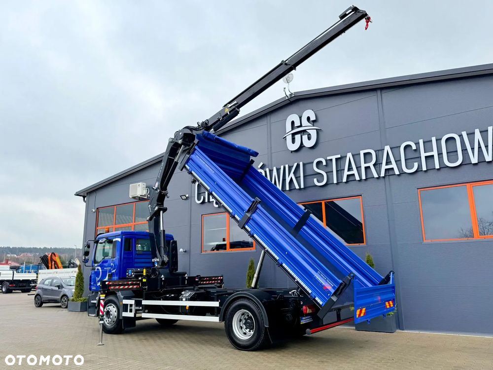 MAN TGM TGL TGS 18.250 // wywrotka 3-S + HDS HMF 1420 - K2 // budowlanka // energetyka //żuraw dzwig kran crane // Świeżo sprowadzony - 4
