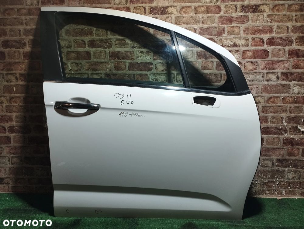 Drzwi przednie Przód LEWE KOMPLETNE strona lewa Citroen C3 II 10- KOD EWP - 3