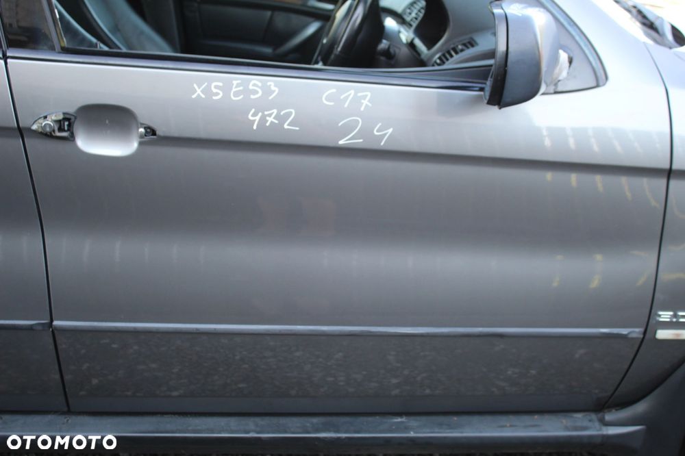 DRZWI PRAWY PRZÓD PRZEDNIE BMW X5 E53 472 STERLINGGRAU ORG LAKIER - 3