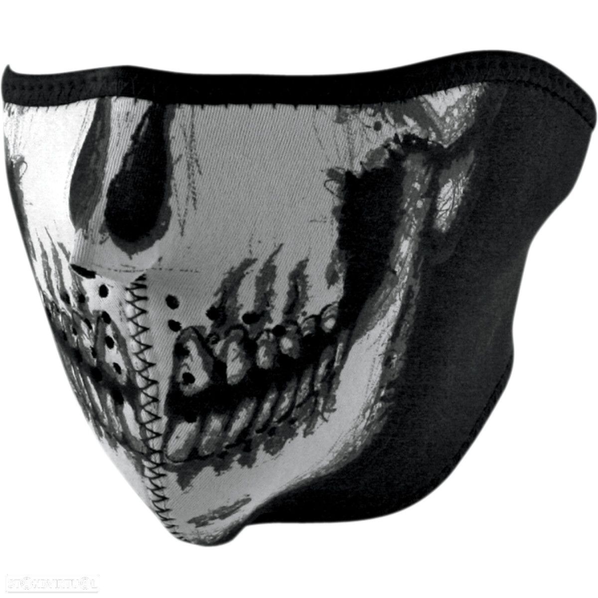 zan headgear half face mask glow-in-the-dark skull one size 25030082 - 1