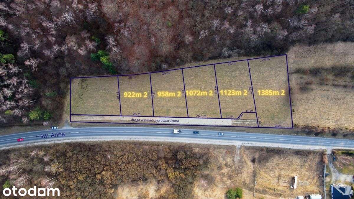 Działka widokowa przy lesie – Mstów, 1123 m2 - Pełny obrazek: 2/7