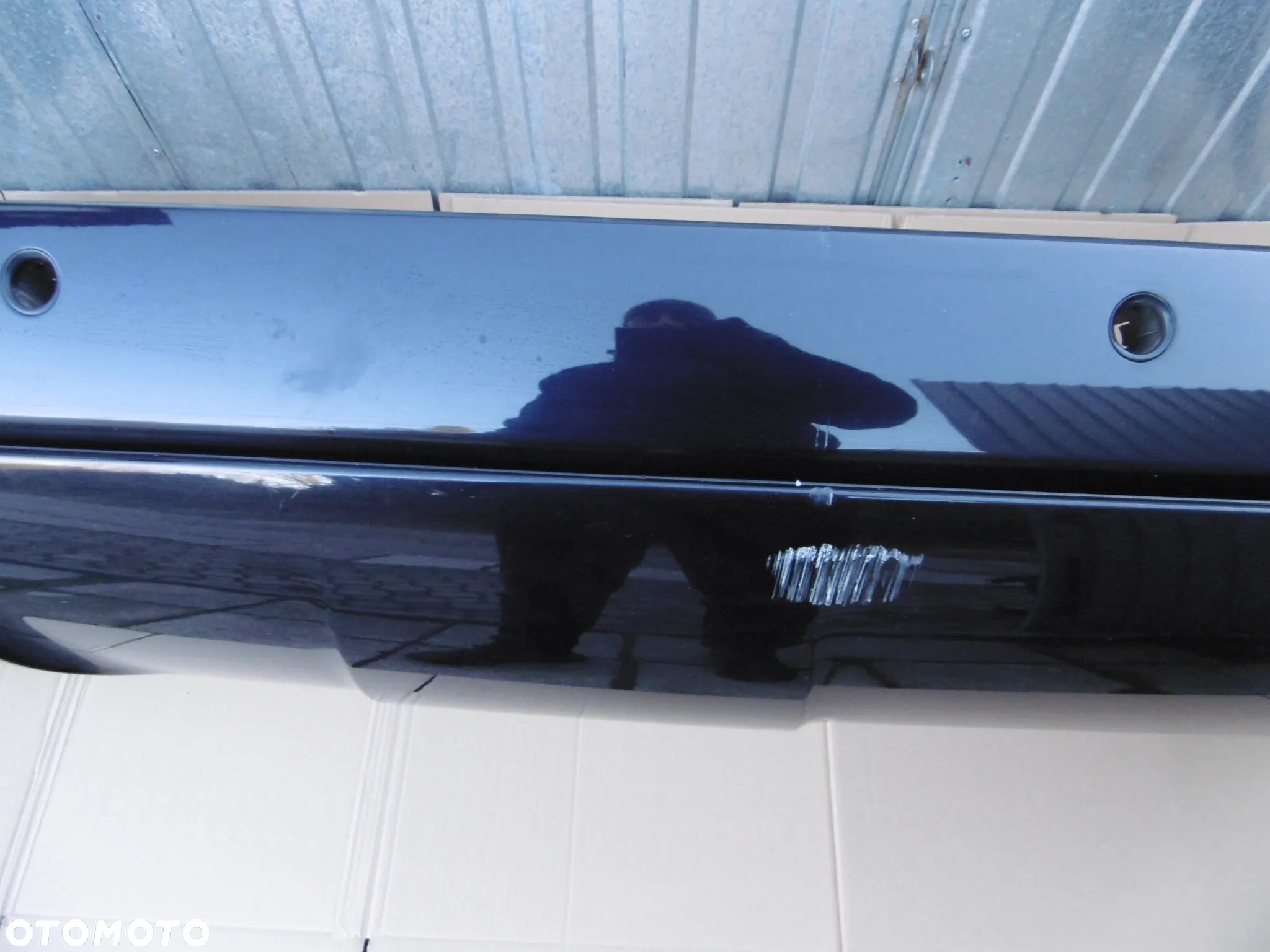 Zderzak tył tylny pod pdc bmw e61 m-pakiet mpakiet 416 carbonschwarz carbon schwarz - 7
