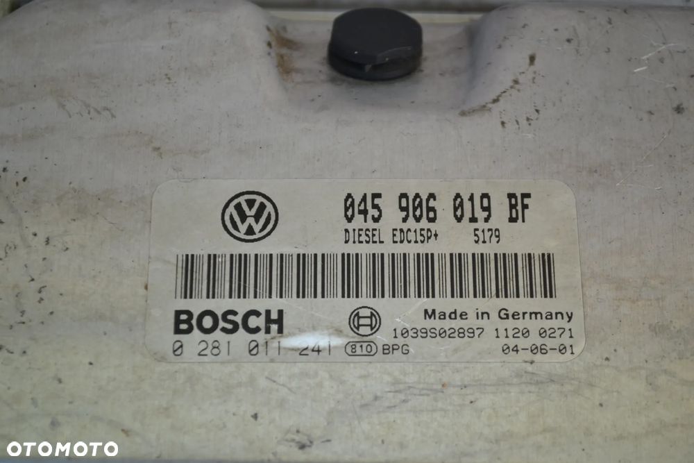 VW AUDI SEAT SKODA 1,4 TDI KOMPUTER STEROWNIK SILNIKA 045906019BF 0281011241 - 2