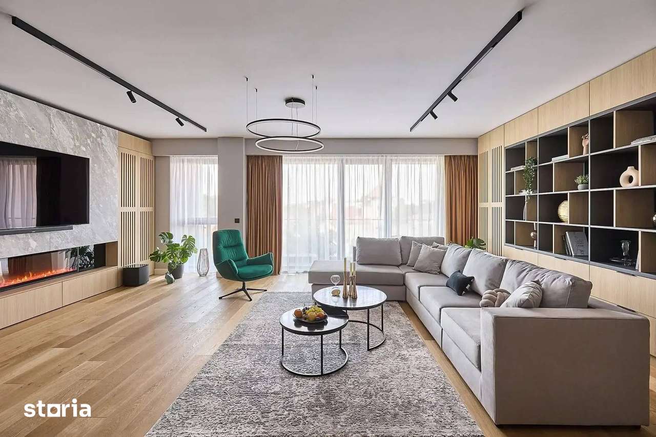 Apartament cu dormitor de 21 mp! Etaj 1 cu lift, finisat premium - Imagine principală: 4/8