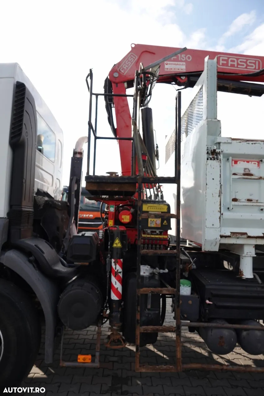Renault KERAX 410 / 6x4 / BASCULANTE + HDS FASSI F150 / HYDROBURTA / BORDMATIC - 19
