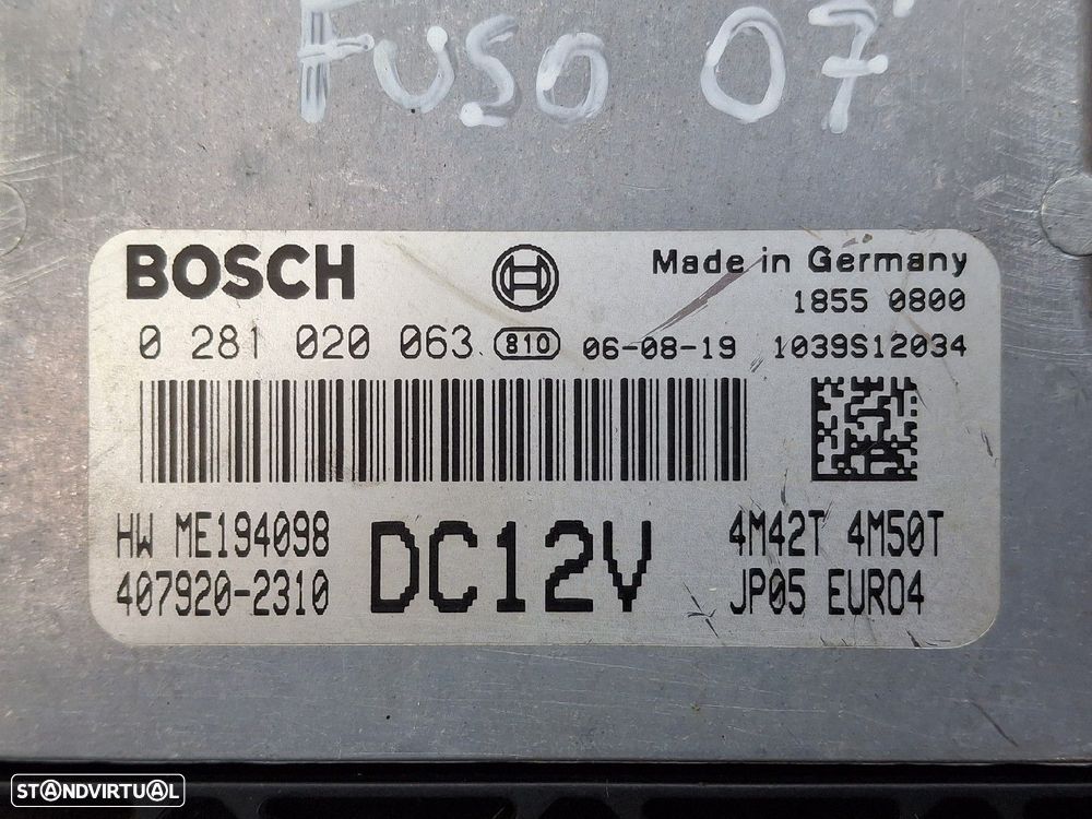 Centralina Do Motor Mitsubishi Canter Camião De Plataforma/Chassis (Fb - 3