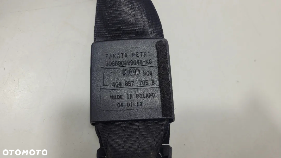 AUDI A6 A7 4G PASY BEZPIECZEŃSTWA LEWY PRZÓD 4G8857705B - 8