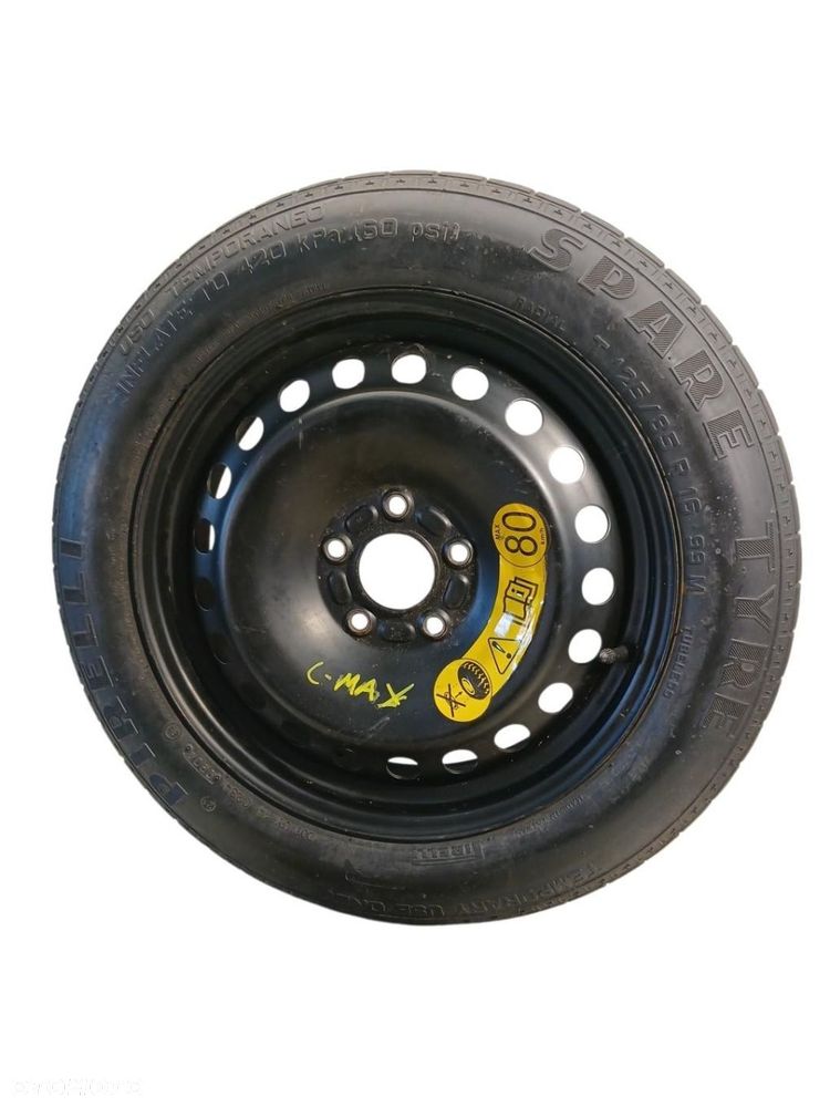 KOŁO ZAPASOWE DOJAZDOWE 125/85/R16 FORD C-MAX MK1 KOŁO ZAPASOWE 125/85/R16 - 1