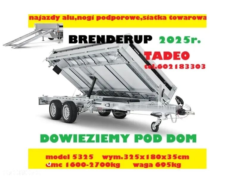 Brenderup TT5325ATB2700 KIPER + najazdy, podpory - 2