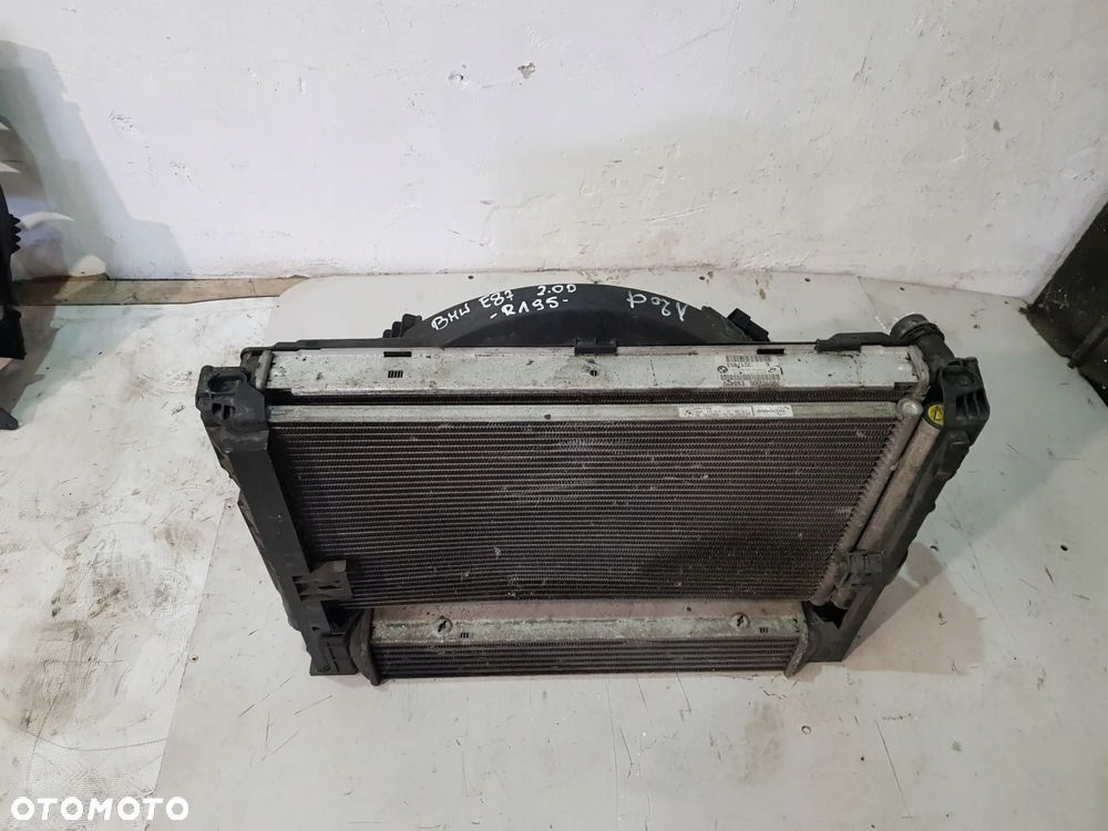KOMPLET CHŁODNIC WENTYLATOR 780153905 BMW E81 E87 2.0D - 2