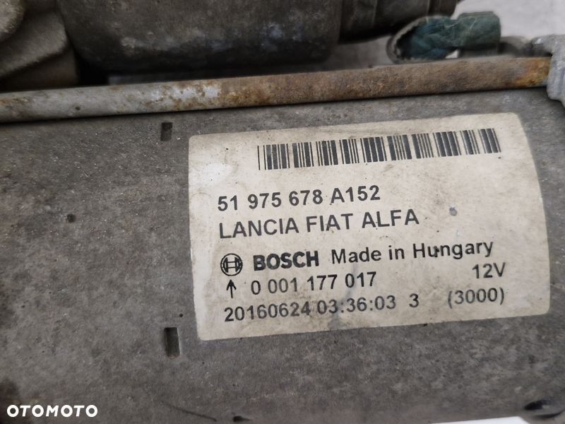 fiat 500x 1.6 b e-torq rozrusznik 51975678 - 2