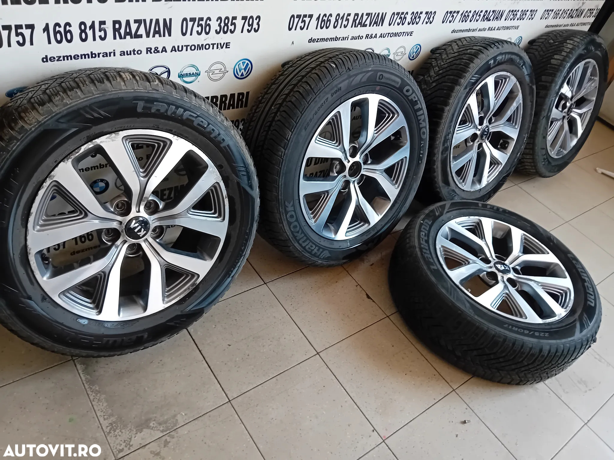 Set 5 Jante Aluminiu R17 Kia Sportage Hyundai IX35 Nissan Dacia Suzuki 5x114.3 225/60R17 - 4
