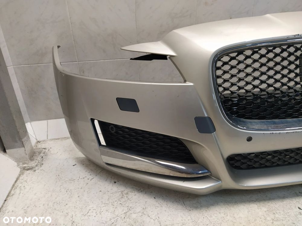 JAGUAR XF X260 ZDERZAK PRZÓD PRZEDNI KOMPLETNY 4XPDC SPRYSKIWACZE GRILL ATRAPA CHŁODNICY ZNACZEK POD RADAR WIĄZKA ORYGINAŁ - 5
