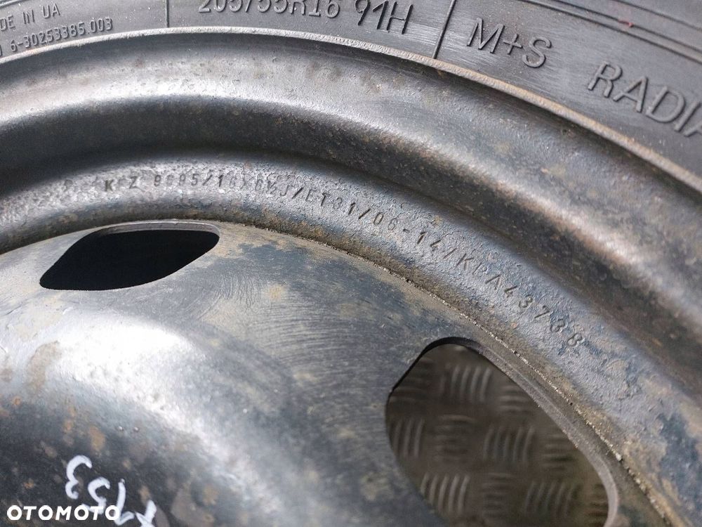 ORGANIZER WKŁAD BAGAŻNIKA + ZAPAS 4x108 FI65,1 205/55R16 PEUGEOT 307 - 7