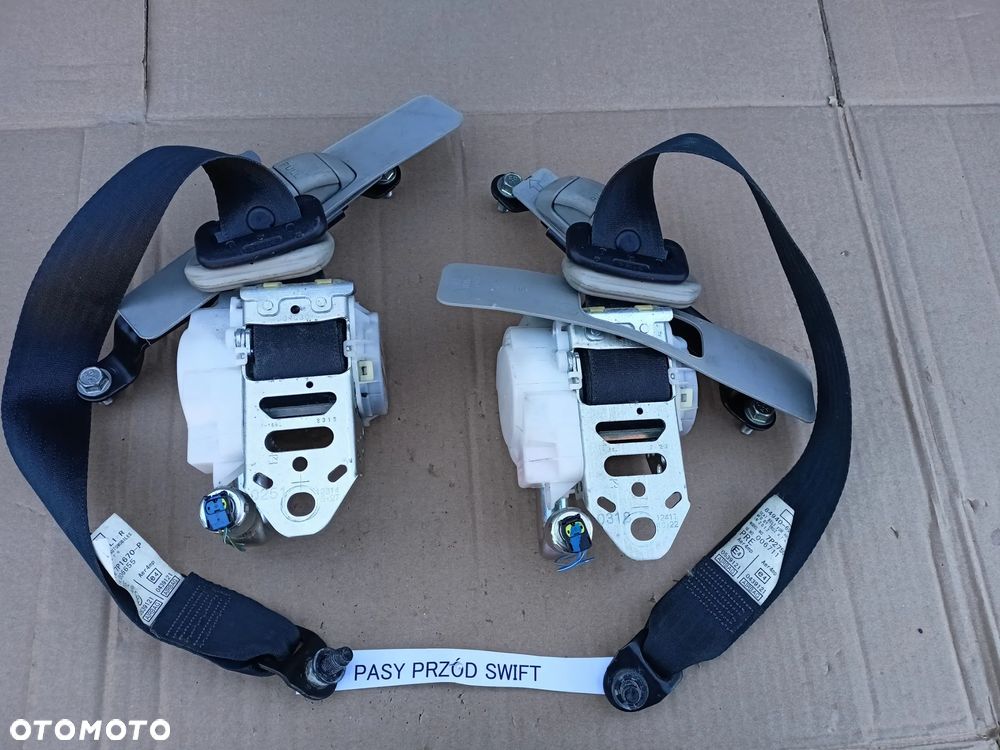 KOMPLET PASÓW pasy przód napinacze pasów lewy SUZUKI SWIFT MK7 - 9