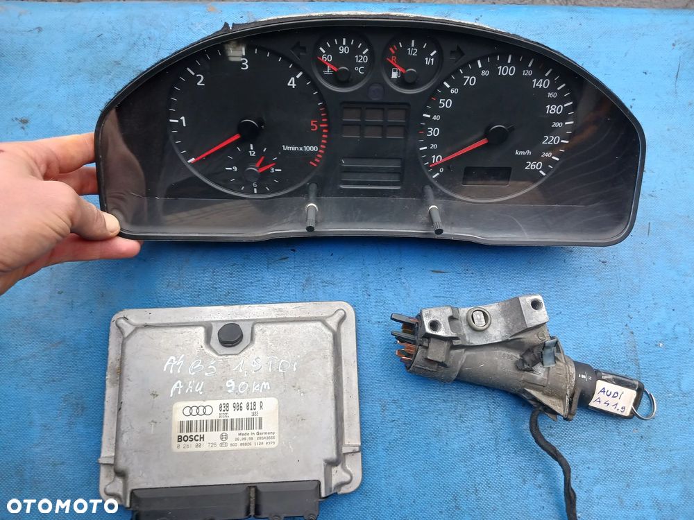 Zestaw startowy do odpalenia audi A4 B5 sterownik 038 906 018R 1.9tdi 90KM ALH Licznik zegary - 1