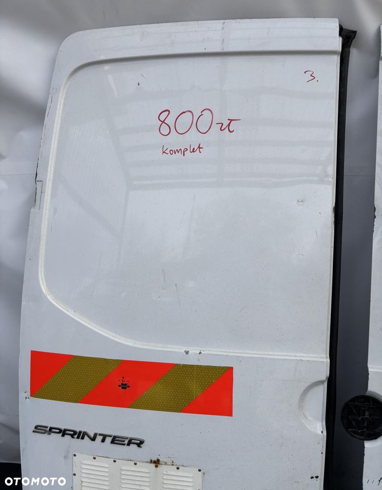 SPRINTER 907 910 17- DRZWI TYLNE NISKIE LEWE I PRAWE TYŁ BIAŁE KOMPLET - 5