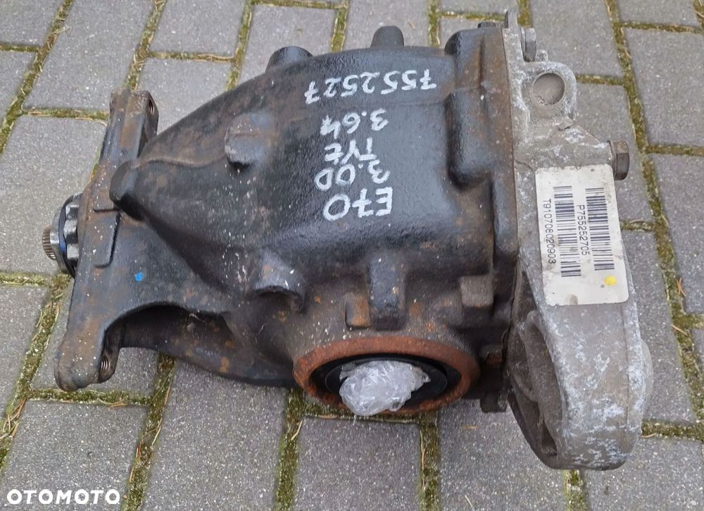 bmw x5 e70 3.0 diesel most tylny dyferencjaŁ 7552527 3.64 oryg - 3