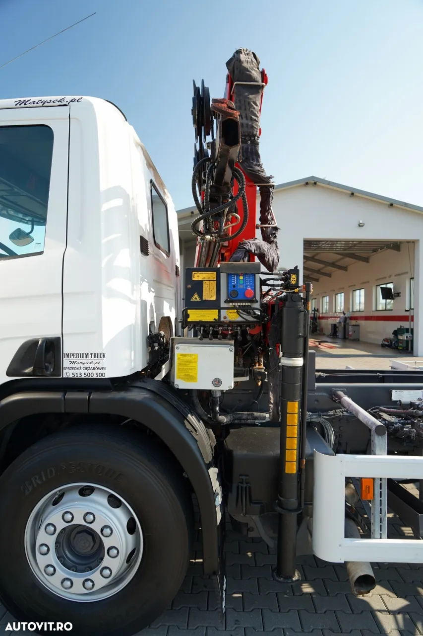 Scania P 280 / 4X2 / CILINDRU BASCUNĂ / + HMF 635 HDS / CAPACITATE DE RIDICARE 1.500 KG / EXTENSIE MAXIMĂ 7 M / RADIOCOMANDĂ / EURO 6 - 21