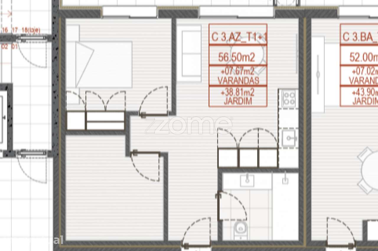 T1+1 Novo com Garagem, Varanda e Jardim Privado | Vizela - Grande imagem: 4/21