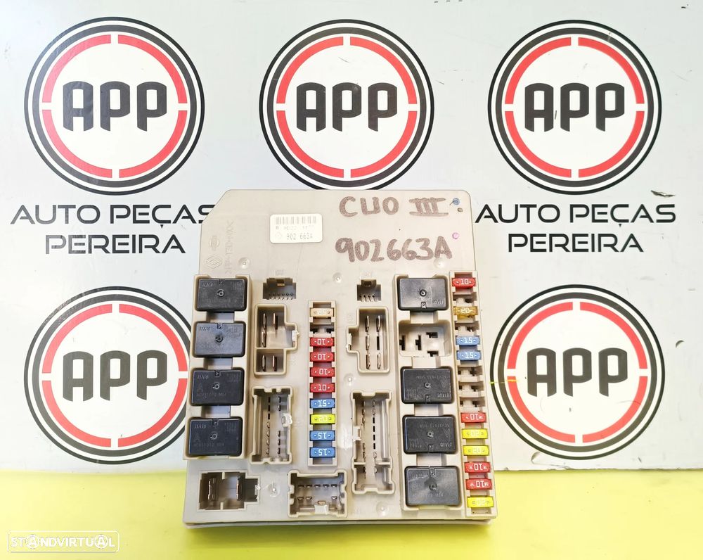 Módulo Fusíveis Renault Clio 3, refªs: 902446A, 902663A e 356231D. - 4