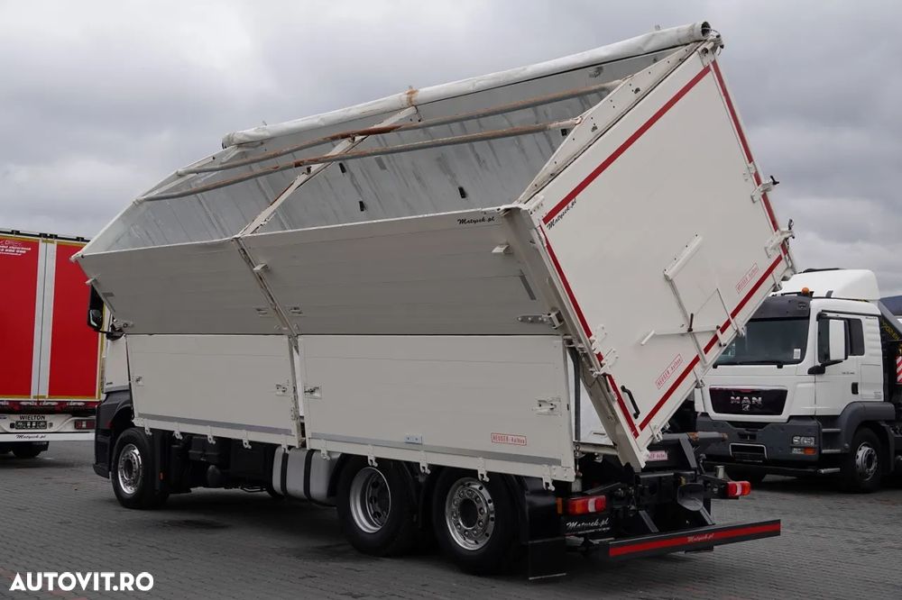 Mercedes-Benz ACTROS / 2545 / 6x2 / CAMION BASCULANTE 32 mc / OBLUTOR pentru cereale / CAPACITATE DE ÎNCĂRCARE: 15.000 KG / DIRECȚIE + AXIE ELEVABILĂ / EURO 6 - 6