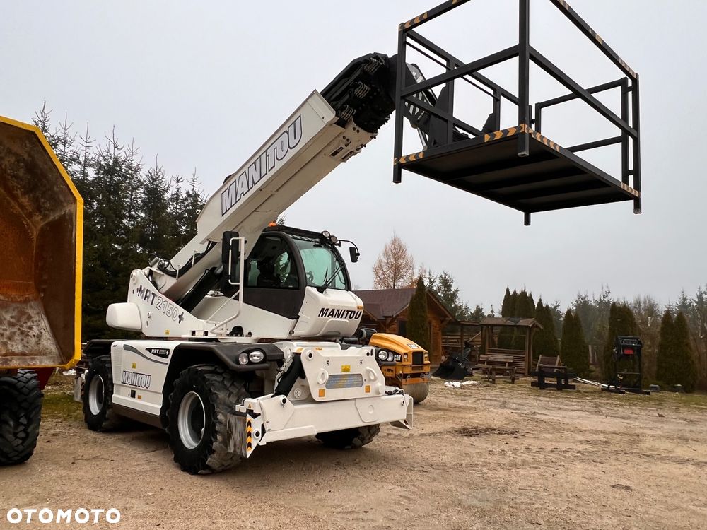 Manitou Ładowarka teleskopowa Manitou Mrt 2150 + Privilage Roto obrotowa 360 Pilot sterowanie radiowe Kosz Widły 2016/17 1840 2550 2540 silnik Mercedes 2150+ Merlo - 28
