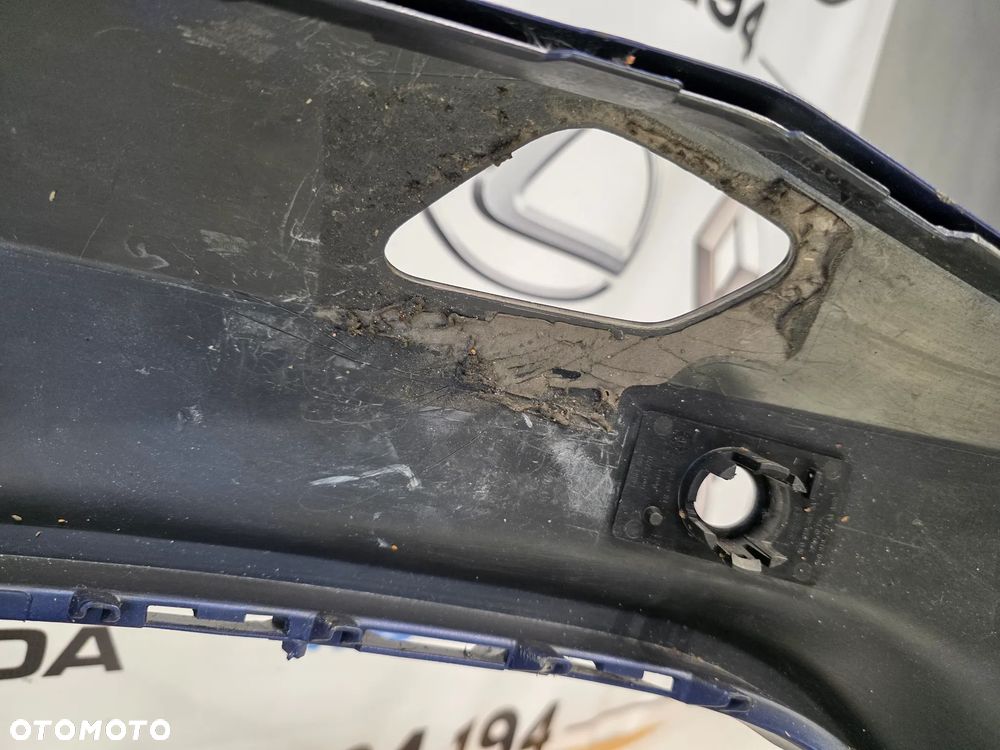 SEAT LEON 3 III LIFT FR CUPRA ZDERZAK PREDNI PRZÓD , ŁADNY , NA SPRYSKI + 4xPDC 4X PDC , KOLOR NIEBIESKI METALIK / ATRAMENTOWY , NR 5F0807221AB , NR AUKCJI NZ1461 - 29