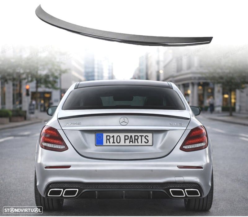 AILERON SPOILER TRASEIRO MERCEDES C W205 LOOK AMG 2014- 4P PRETO BRILHANTE - 1