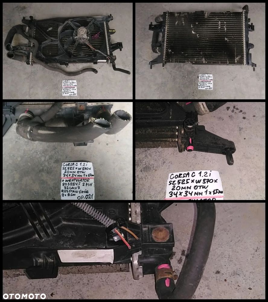 OPEL DAEWOO SAAB CHŁODNICA WODY AUKCJA NR1 - 3