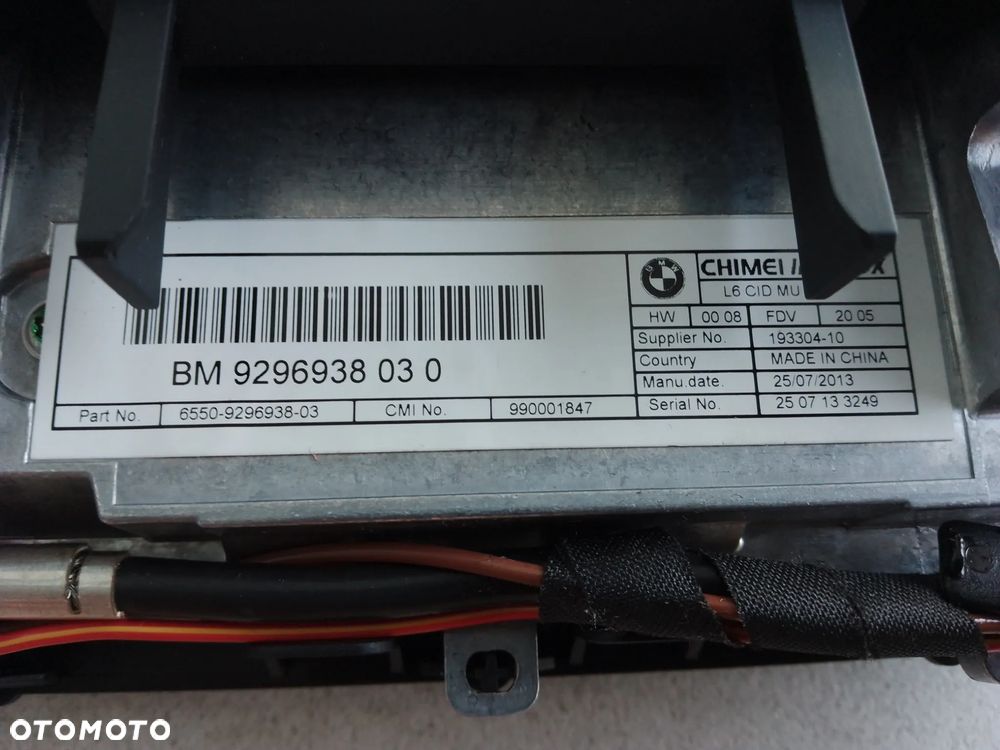 WYŚWIETLACZ PANEL NAWIGACJI BMW F15 X5 F16 X6 9296938 - 4