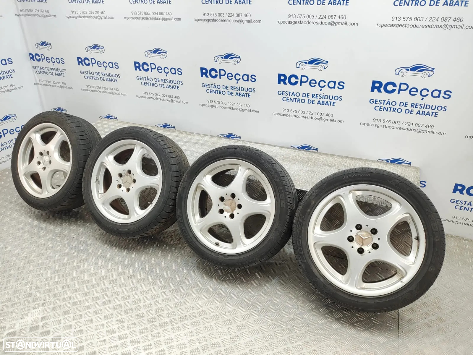 Conjunto Jantes 18 Mercedes Benz Class S W220 8J ET44 5x112 - 10